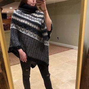 Womens poncho sweater